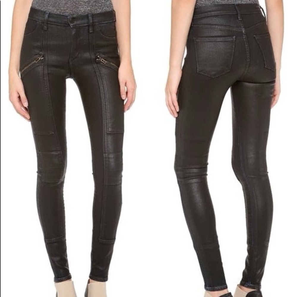 Citizens of Humanity coated Moto skinny jeans